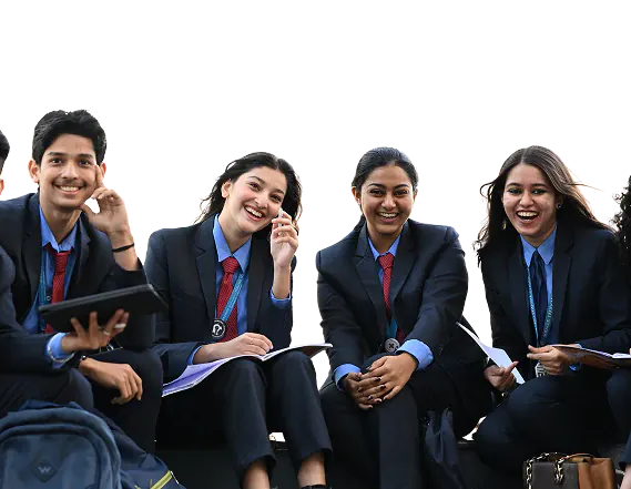 Female students smiling